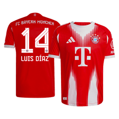 Bayern Mnichov LUIS DÍAZ #14 Domácí Fotbalový dres 2025/26 - Verze pro hráče