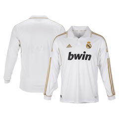 Real Madrid Domov Retro Long Sleeve fotbalový dres 2011/12