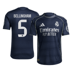 Real Madrid BELLINGHAM #5 Away Football Jersey 2025/26 - Player Version