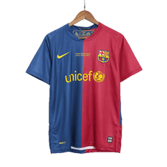 Barcelona XAVI #6 Domácí Retro fotbalový dres 2008/09 - finále UCL