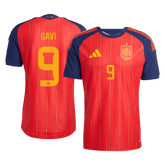 Spain GAVI #9 Domov Fotbalový dres Mistrovství světa 2026 - verze pro hráče