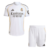 Real Madrid Men's Home Jersey Set (Shirt+Shorts) 2025/26 - Player Version