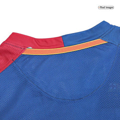 Barcelona MESSI #10 Domácí Retro fotbalový dres s dlouhým rukávem 2008/09 - finále UCL