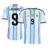 Argentina J.ÁLVAREZ #9 Domov Fotbalový dres World Cup 2026 - verze pro hráče