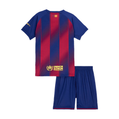 Barcelona Home Jersey Kids Kit (jersey + shorts) 2025/26