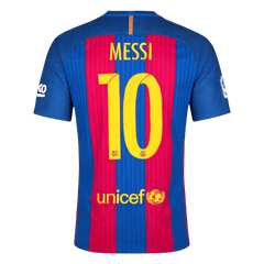 Barcelona MESSI #10 Domov Retro fotbalový dres 2016/17