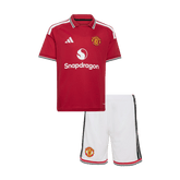 Děti Manchester United Domov Fotbalový dres Kit(dres + šortky) 2026/27