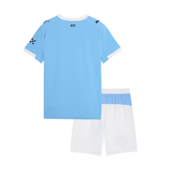 Manchester City Kids' Home Kit (Shirt + Shorts) 2025/26