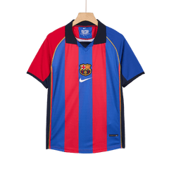 Barcelona RIVALDO #10 Domácí Retro fotbalový dres 2001/02