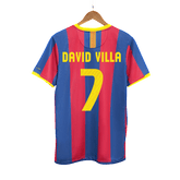 Barcelona DAVID VILLA #7 Domácí Retro fotbalový dres 2010/11