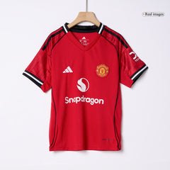 Manchester United Kids' Home Kit (Shirt + Shorts) 2025/26