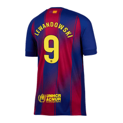 Men's Barcelona LEWANDOWSKI #9 Home Football Jersey 2025/26