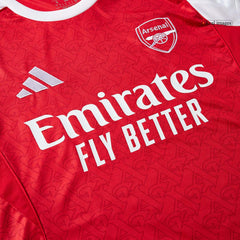 Arsenal Home Long Sleeve Football Jersey 2025/26 Red