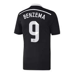 Real Madrid BENZEMA #9 Third Away Retro Football Shirt 2014/15