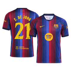 Pánské Barcelona F. DE JONG #21 Domov Fotbalový dres 2026/27 - UCL