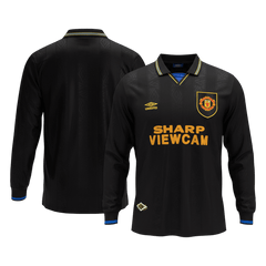 Manchester United Pryč Retro Long Sleeve fotbalový dres 1993/94