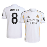 Real Madrid VALVERDE #8 Domácí Fotbalový dres 2025/26 – verze pro hráče
