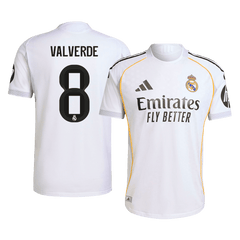 Real Madrid VALVERDE #8 Domácí Fotbalový dres 2025/26 – verze pro hráče