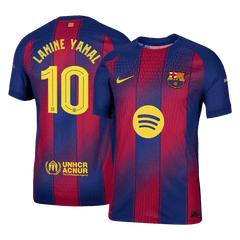 Barcelona LAMINE YAMAL #10 Domácí Fotbalový dres 2025/26 UCL - verze pro hráče