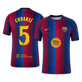 Barcelona CUBARSÍ #5 Domov Fotbalový dres 2026/27 - verze pro hráče - UCL