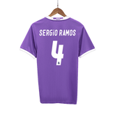 Real Madrid SERGIO RAMOS #4 venkovní retro fotbalový dres 2016/17