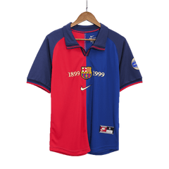 Barcelona domácí Retro fotbalový dres 1999/00