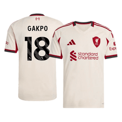 Pánské Liverpool GAKPO #18 Pryč Fotbalový dres 2025/26