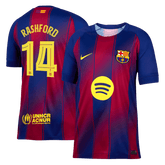 Pánský fotbalový dres Barcelona RASHFORD #14 Domácí 2025/26 - UCL
