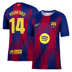 Pánský fotbalový dres Barcelona RASHFORD #14 Domácí 2025/26 - UCL