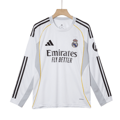Real Madrid Home Long Sleeve Men's Football Jersey 2025/26