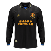 Manchester United Pryč Retro Long Sleeve fotbalový dres 1993/94