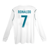 Real Madrid RONALDO #7 Domácí Retro fotbalový dres s dlouhým rukávem 2017/18