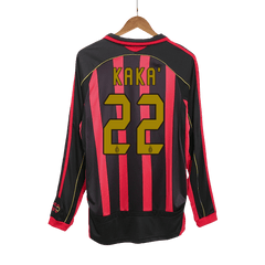 AC Milán KAKA' #22 Domácí Retro fotbalový dres s dlouhým rukávem 2006/07