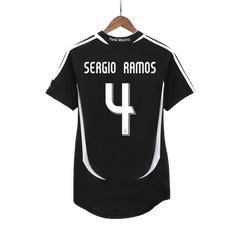 Real Madrid SERGIO RAMOS #4 venkovní retro fotbalový dres 2006/07