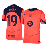 Barcelona ROONY #19 Třetí pryč Fotbalový dres 2025/26 - verze pro hráče - UCL