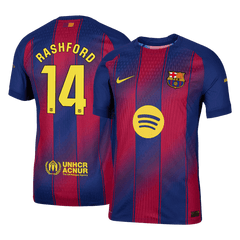 Barcelona RASHFORD #14 Domácí fotbalový dres 2025/26 – verze pro hráče