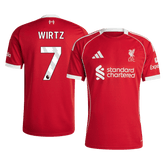 Liverpool WIRTZ #7 Men's Home Football Jersey 2025/26