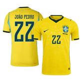 Brazil JOÃO PEDRO #22 Domov Fotbalový dres Mistrovství světa 2026 - verze pro hráče