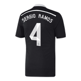 Real Madrid SERGIO RAMOS #4. Třetí venkovní retro fotbalový dres 2014/15
