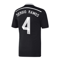 Real Madrid SERGIO RAMOS #4. Třetí venkovní retro fotbalový dres 2014/15
