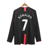 Manchester United RONALDO #7 Away Retro Long Sleeve Football Jersey 2007/08