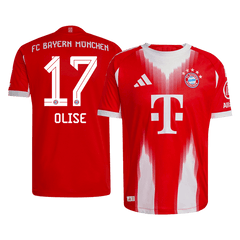 Bayern Munich OLISE #17 Domov Fotbalový dres 2025/26 - verze pro hráče