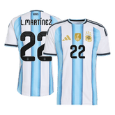 Argentina L.MARTÍNEZ #22 Domov Fotbalový dres World Cup 2026 - verze pro hráče