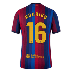 Barcelona RODRIGO #16 Domov Fotbalový dres 2026/27 - verze pro hráče