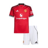 Manchester United Kids' Home Kit (Shirt + Shorts) 2025/26