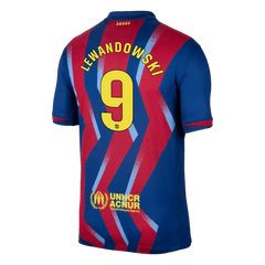 Pánské Barcelona LEWANDOWSKI #9 Čtvrtý pryč Fotbalový dres 2025/26
