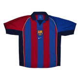 Barcelona domácí Retro fotbalový dres 2001/02