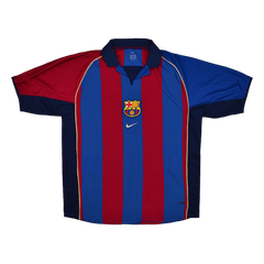 Barcelona RIVALDO #10 Domácí Retro fotbalový dres 2001/02