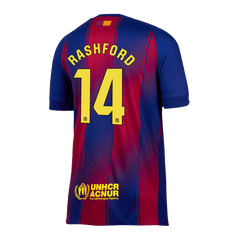 Pánský domácí fotbalový dres Barcelona RASHFORD #14 2025/26