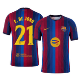 Barcelona F. DE JONG #21 Domov Fotbalový dres 2026/27 - verze pro hráče - UCL